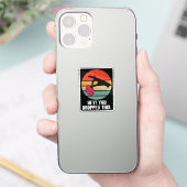 おい君この脳ミーム冗談おもしろいレトロ シール (スマートフォン)