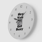 おい壁忙し時計だ ラージ壁時計 (傾斜)