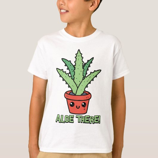 おい待て！アロエプラントプン漫画 Tシャツ (正面)