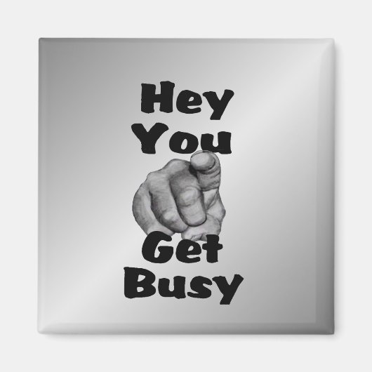 おい忙しおもしろい マグネット (正面)