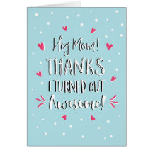 おい母感謝してい母の日カード