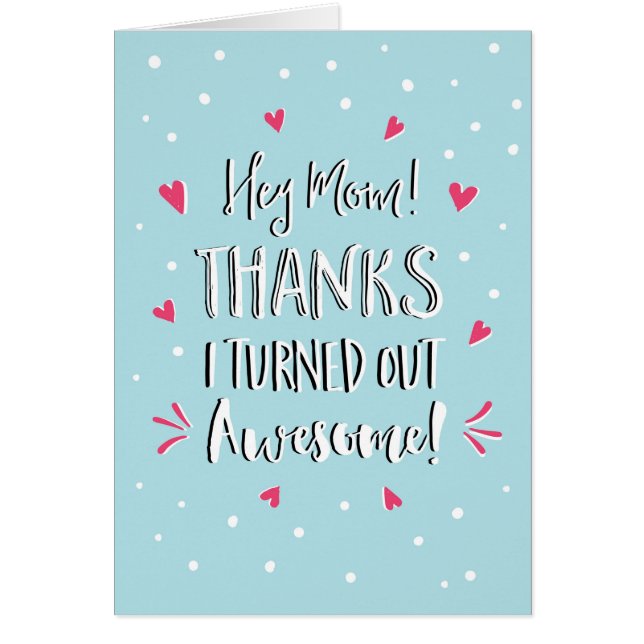 おい母感謝してい母の日カード (正面)