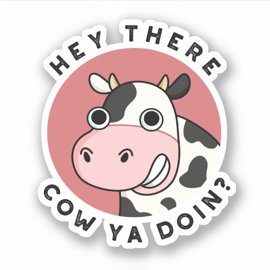 おい牛やドイン動物おもしろいのフン シール (正面)