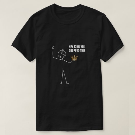 おい王様このステッキおもしろいマン Tシャツ (デザイン正面)