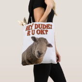 おい男は大丈夫だつるよ、花婿 トートバッグ (クローズアップ)