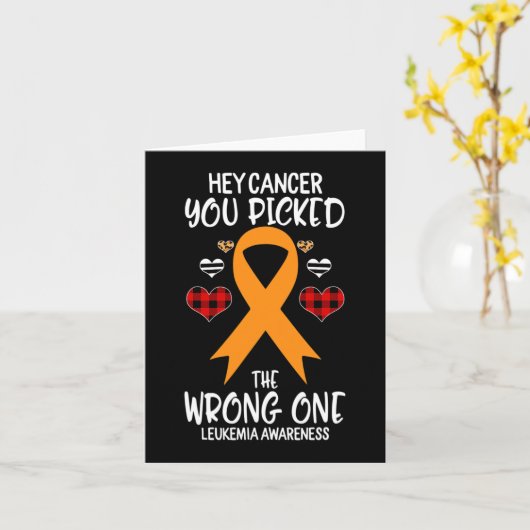 おい癌お前は間違った白血病を発見した カード (黄色い花)