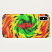 おい絞り染め燃える炎 Case-Mate iPhoneケース (裏面(横))
