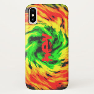 おい絞り染め燃える炎 iPhone X ケース