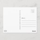 おい青デニム金ゴールドおもしろいこんにちは ポストカード (裏面)