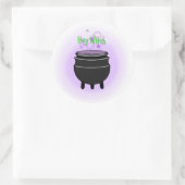 おい魔女ステッカー ラウンドシール (バッグ)