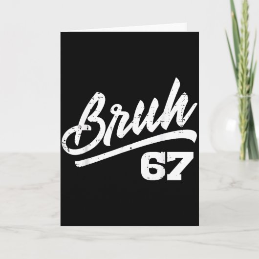 おい67 ミーム 面白い数字 6 7 コスチューム 子供 ユース B カード (正面)