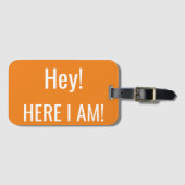 「おい！おれはここにいる！」 ラゲッジタグ (正面横)