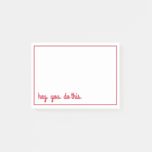 おい。お前。やれ。 ポストイット (正面)