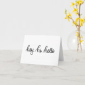 おい。こんにちは.初めまして.グリーティングカード カード (黄色い花)