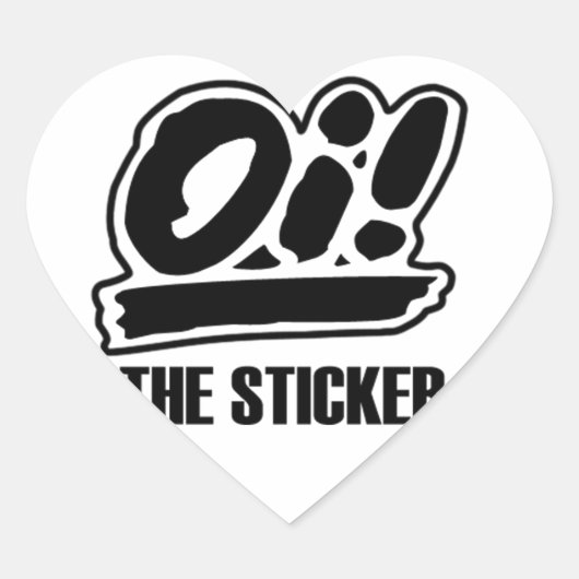 おい！(ハート)シール ハートシール (正面)