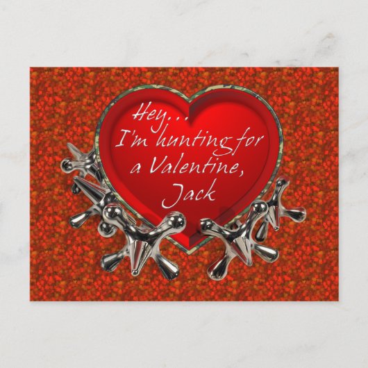 おい…バレンタインの狩りだジャック シーズンポストカード (正面)