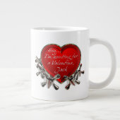 おい…バレンタイン狩りだジャック! ジャンボコーヒーマグカップ (右)