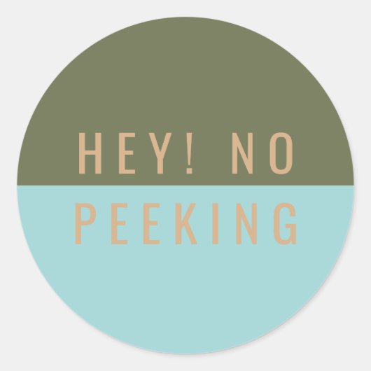 おい！ピークなし ラウンドシール (正面)