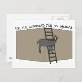 おい、ラダーゴート、君って本当に無作為だね ポストカード (正面/裏面)