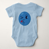 「おい、兄弟！奥様が保チェック中» ベビーボディスーツ (裏面)