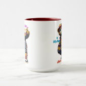 「おい、兄弟！」 抱擁ヒップホップライフスタイル – ベアーラップの マグカップ (中央)