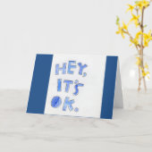 おい、大丈夫だ"50"はそれほど悪くない=ハッピーバースデー カード (黄色い花)