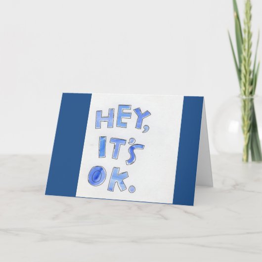 おい、大丈夫だ"50"はそれほど悪くない=ハッピーバースデー カード (正面)