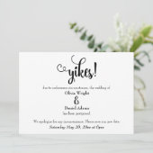 「おい！」 延期ユーモアのあるさ結婚れた発表 招待状 (スタンド正面)