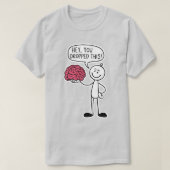 「おい、落としたのか！」 脳おもしろい Tシャツ (デザイン正面)