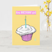 「おい、誕生日娘!」 カード (黄色い花)