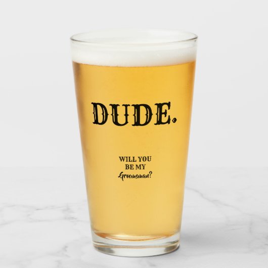 おい。- Groomsmanのおもしろい提案 タンブラーグラス (ドリンク正面)