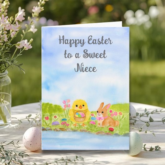 おい Happy Easter Baby Chick  カード
