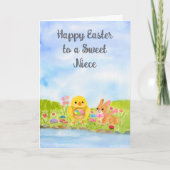 おい Happy Easter Baby Chick  カード (正面)