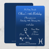 おうしょく魚座パーティー招待状 ギャラクシー 招待状 (正面/裏面)