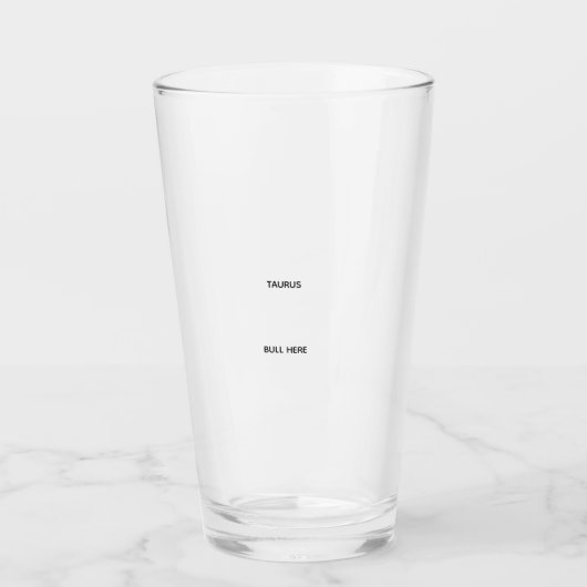 おうし座のガラス製品 タンブラーグラス (正面)