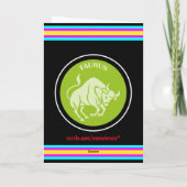 おうし座のグリーティングカード カード (裏面)