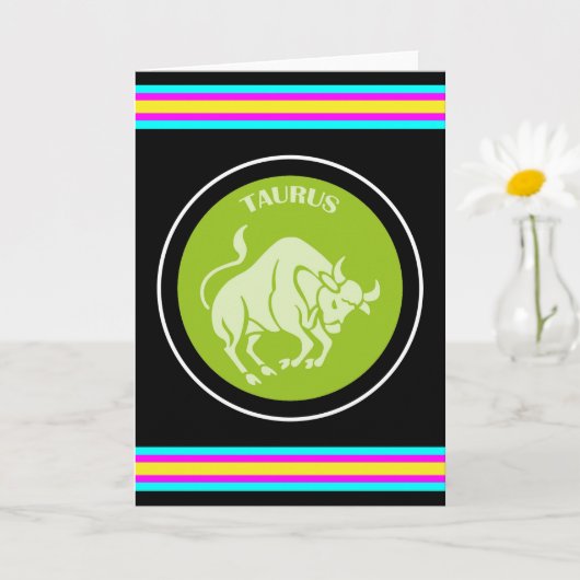 おうし座のグリーティングカード カード (小さな植物)