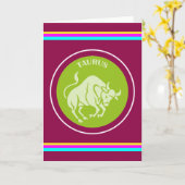 おうし座のグリーティングカード カード (黄色い花)