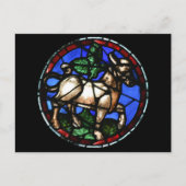 おうし座のステンドグラス ノートルダム・ド・パリ ポストカード (正面)