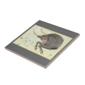 おうし座のブル、ヴィンテージ星座天文鏡 タイル (側面)