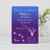 おうし座の個別パーティー招待状 招待状 (スタンド正面)