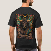 おうし座の男性的な天体デザイン Tシャツ (裏面)