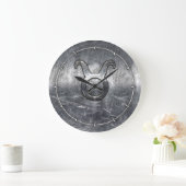 おうし座の〔占星術の〕十二宮図記グランジ号イン動揺してスタイル ラージ壁時計 (ホーム)