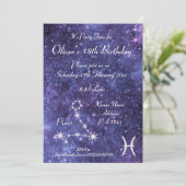 おうし座パイシーズ 星座 ギャラクシー パーティー 招待状 (スタンド正面)