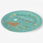 おうし座ヴィンテージ〔占星術の〕十二宮図 ペーパープレート (アングル)