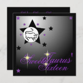 おうし座占いSweet sixteen- 招待状 (正面/裏面)