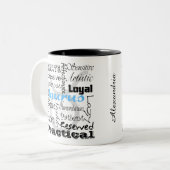 おうし座占星術〔占星術の〕十二宮図占星術コラージュ特性 ツートーンマグカップ (正面左)