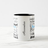 おうし座占星術〔占星術の〕十二宮図占星術コラージュ特性 ツートーンマグカップ (中央)