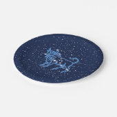 おうし座星座と〔占星術の〕十二宮図の星座 ペーパープレート (アングル)