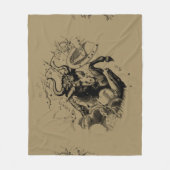 おうし座星座ヘベリウス1690版木、銅版、版画 フリースブランケット (正面)